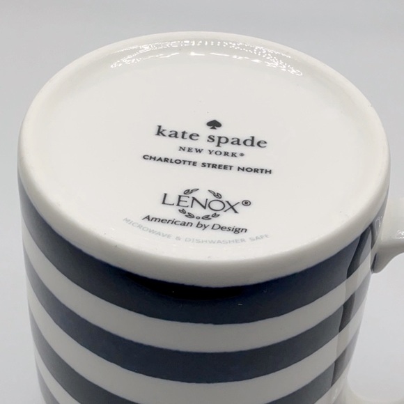 Kate Spade blue & white striped mug for Lenox Charolette Street North W2 - Picture 4 of 5